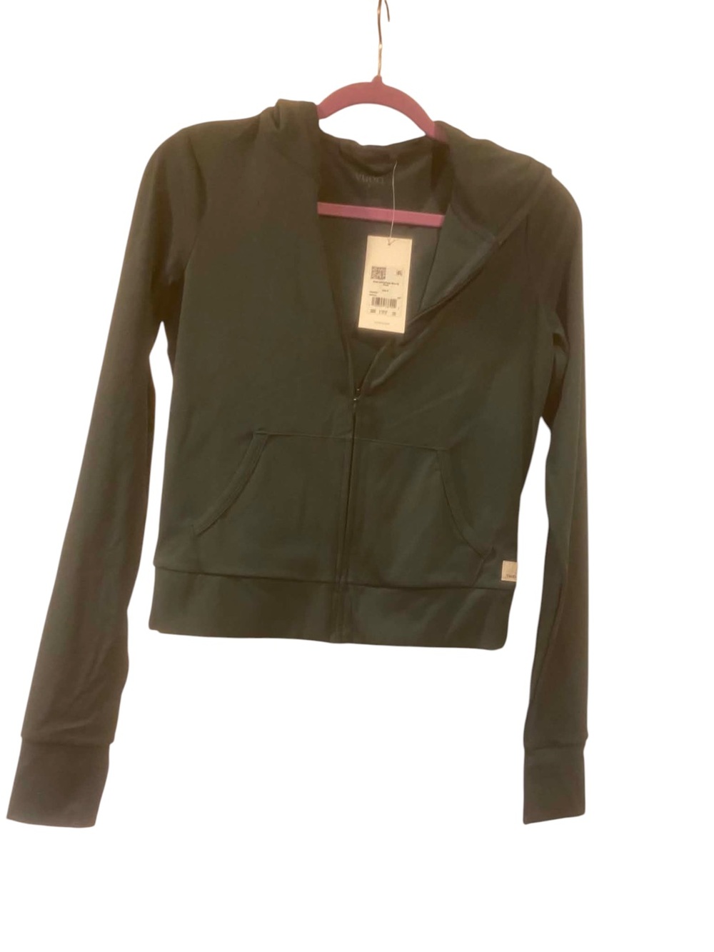 NWT Vuori All The Feels Mini Full Zip Hoodie Size Small HEMLOCK